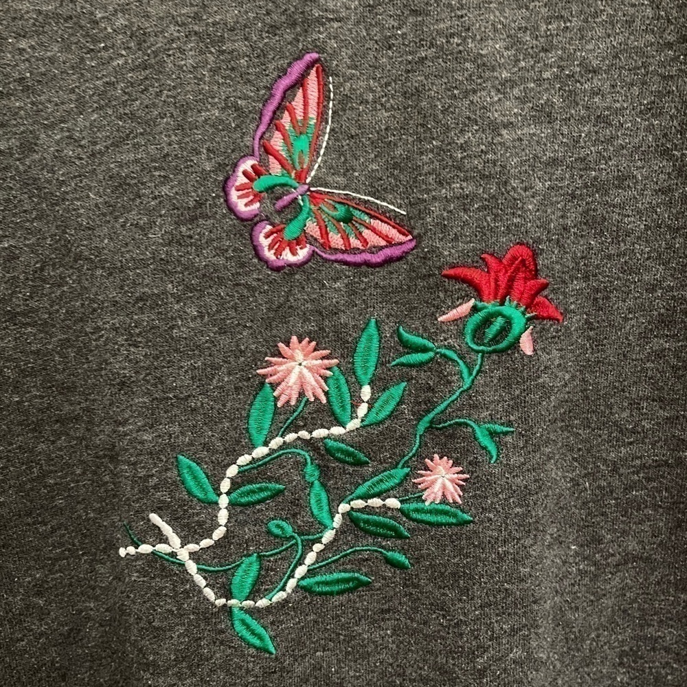 Vintage Anthony Richards Collared Embroidered Swe… - image 2